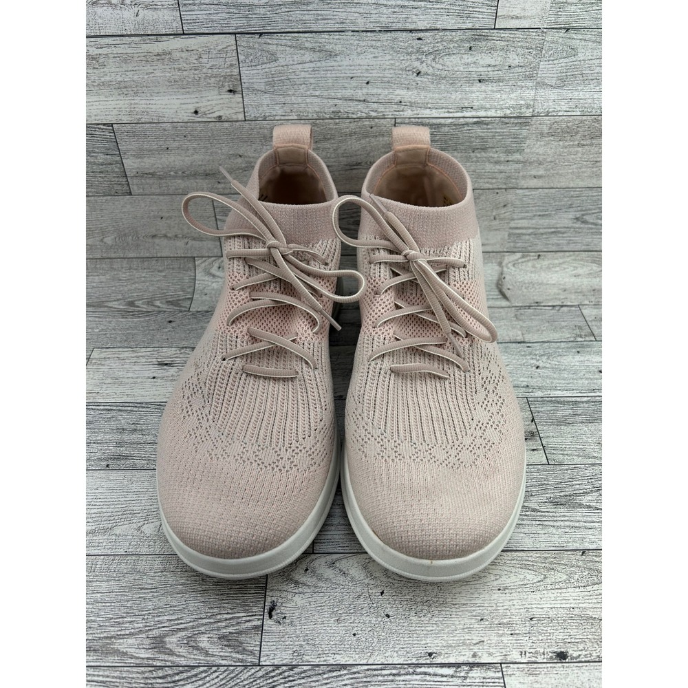 FitFlop Uberknit Women Sz 10 Blush Pink High Top Knit Shoes E91-460 Anatomicush